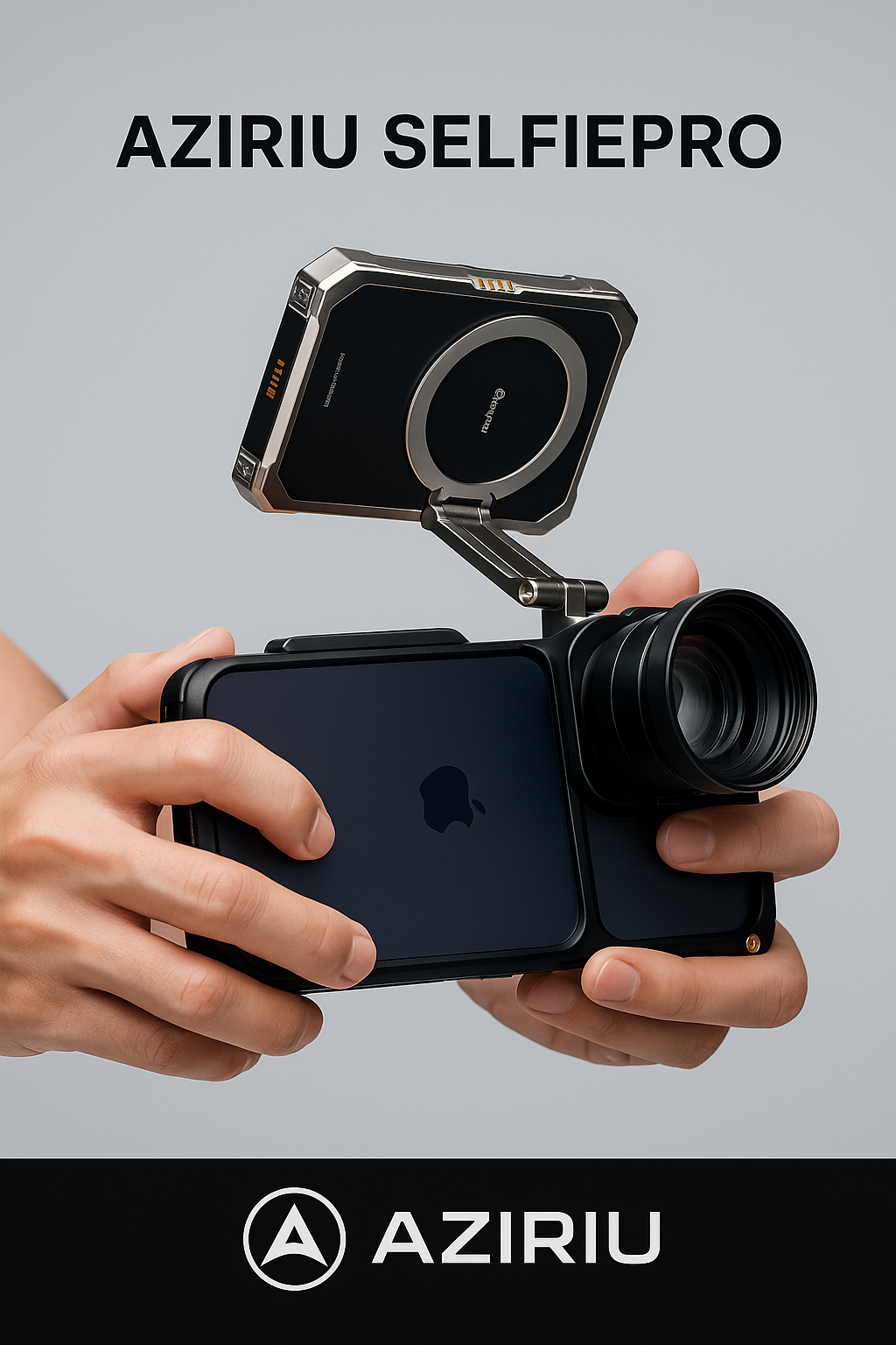 Aziriu SelfiePro – Premium Selfie Accessory with Magnetic Mount, High-Quality Photos, and Video Calls | Portable and Stylish Design