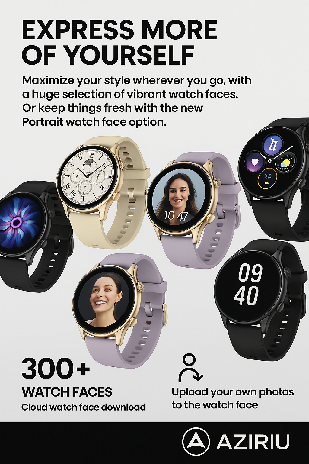 Aziriu Chronix – Premium Smartwatch with Voice Calling, AMOLED Display & Fitness Tracking