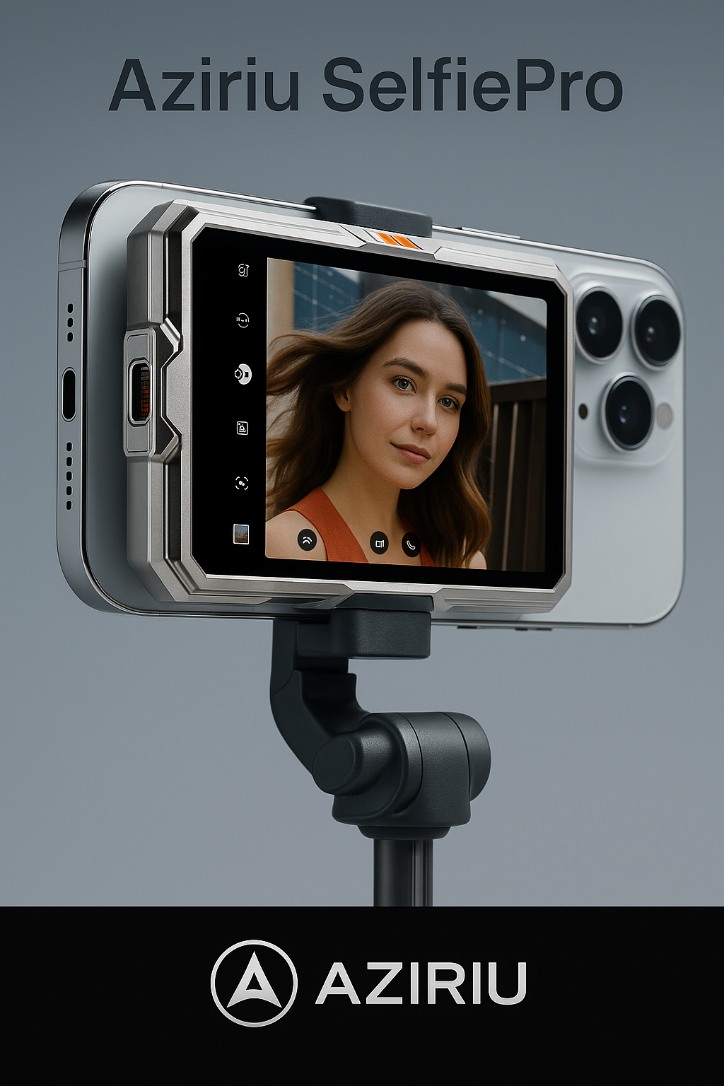 Aziriu SelfiePro – Premium Selfie Accessory with Magnetic Mount, High-Quality Photos, and Video Calls | Portable and Stylish Design